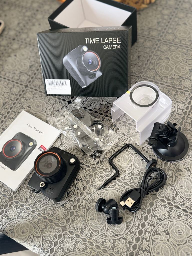 Brand new - 48MP Outdoor Time-Lapse Camera 1296P HD with 64GB Card & Weatherproof Case
