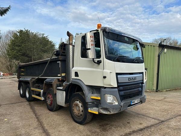 Daf CF400 Steel Body 8x4 Tipper Auto Release Tailboard 