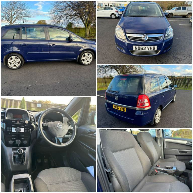 Vauxhall, ZAFIRA, MPV, 2012, Manual, 1598 (cc), 5 doors