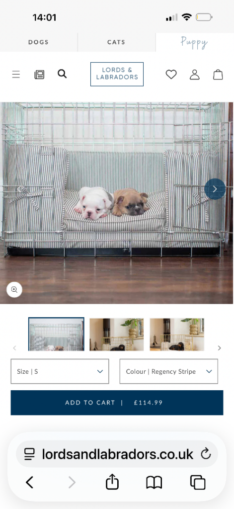Lords and Labrador crate bedding set 
