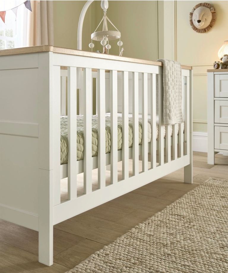 Cotbed - White/Oak Included from Mamas and Papas includes free mattress