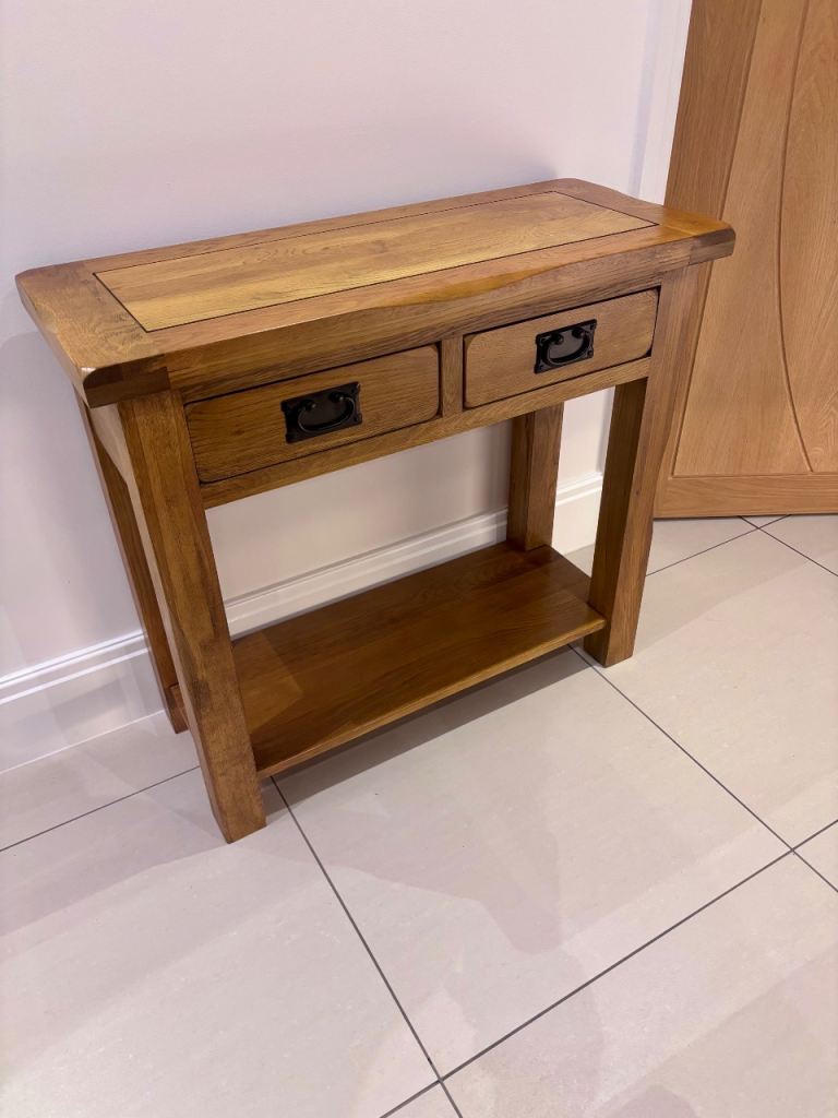 image for Oak Furnitureland - Console Table Rustic Oak