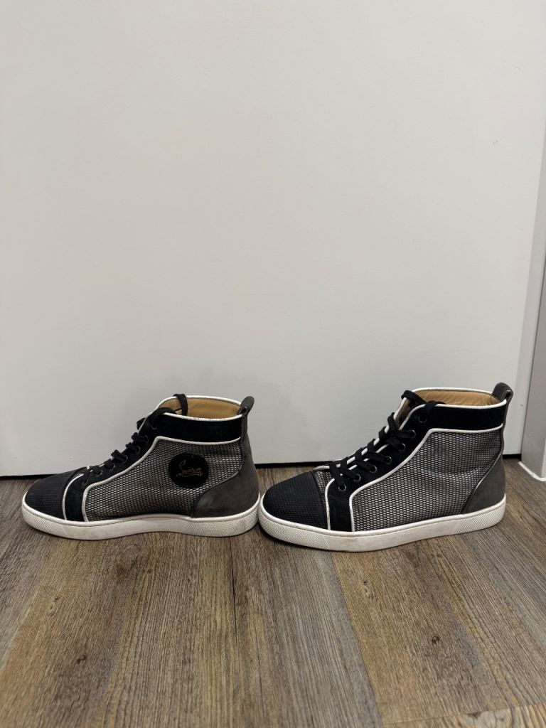 Christian Louboutin Louis High-Top Trainers Black/Grey