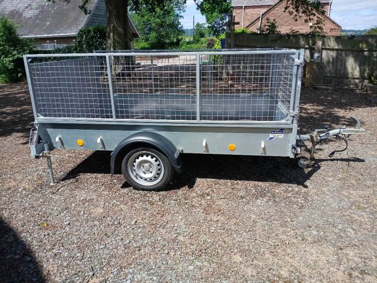 Ifor Williams Trailer P8e 8ft x 5ft With Ramp and Caged Mesh Sides