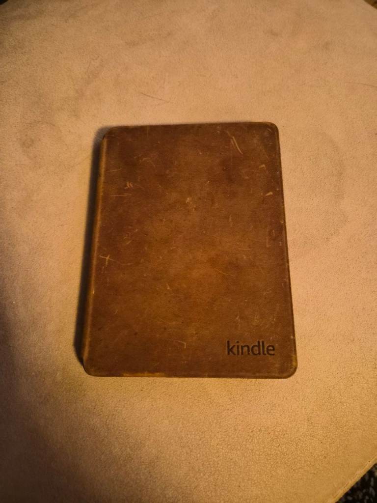 Kindle Brown Leather Cover – Good Used Condition