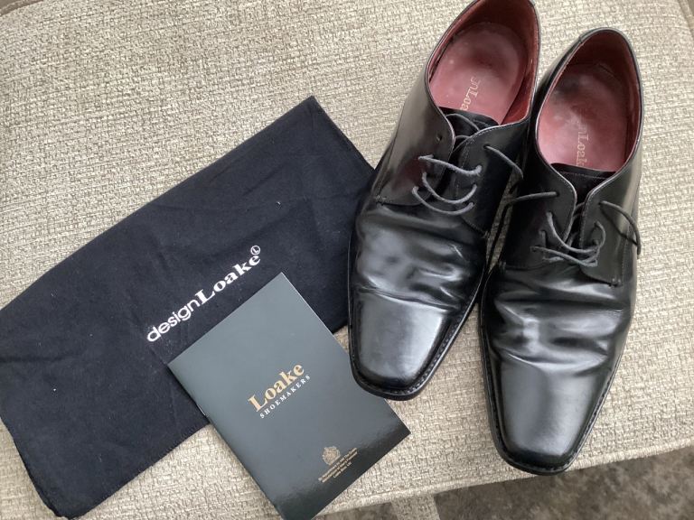 Loake Black Leather Formal Shoes – Good Condition