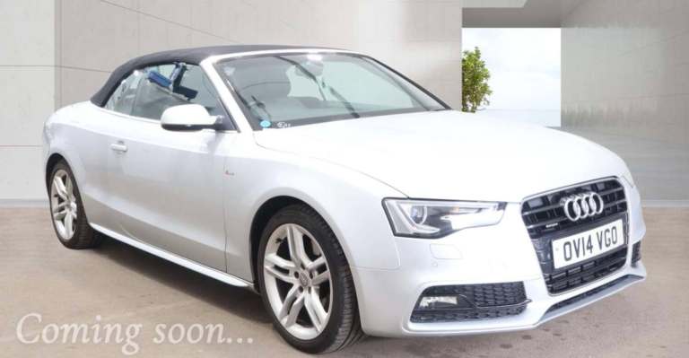 2014 Audi A5 2.0T FSI 225 Quattro S Line 2dr S Tronic CONVERTIBLE PETROL Automatic