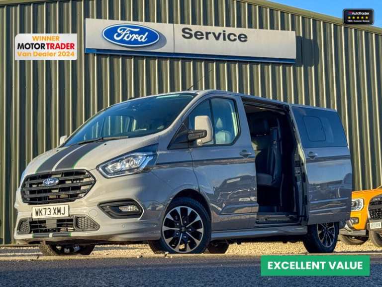 2023 Ford Transit Custom 2.0 EcoBlue 170ps Low Roof D/Cab Sport Van Auto PANEL VAN DIESEL Automatic