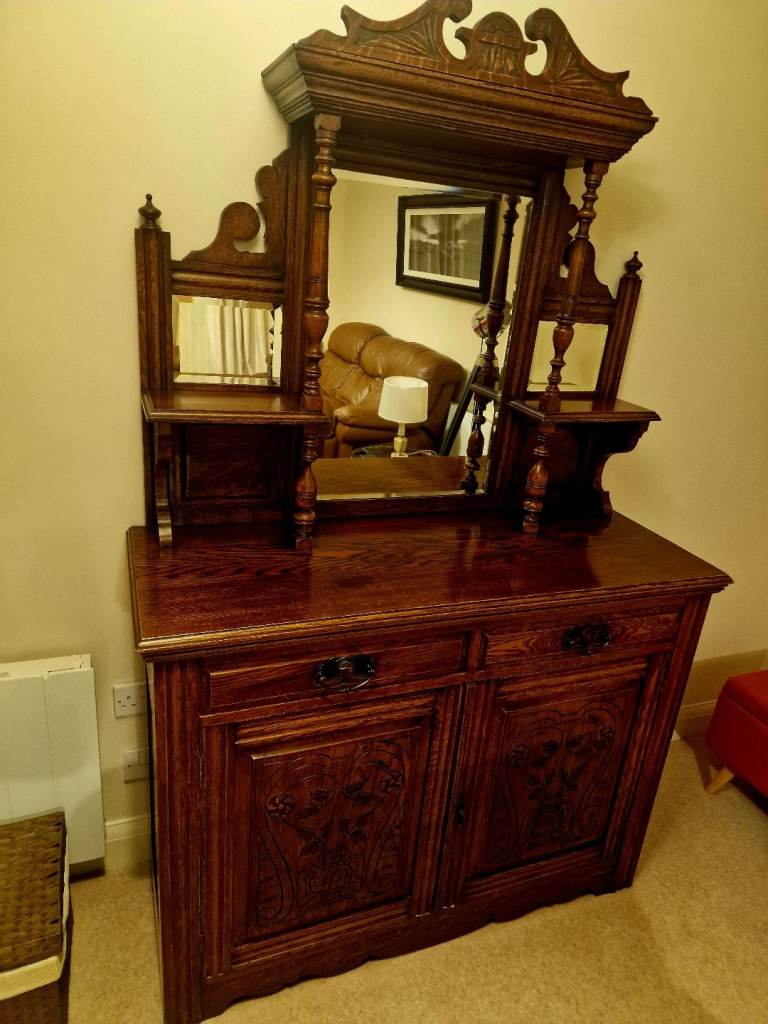 image for Victorian Mahogany Mirror-back Sideboard