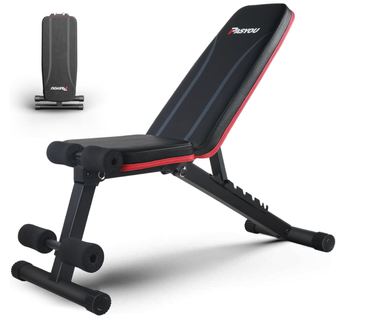 PASYOU Adjustable Weight Bench – Incline/Decline | 7 Positions | Used – Good Condition