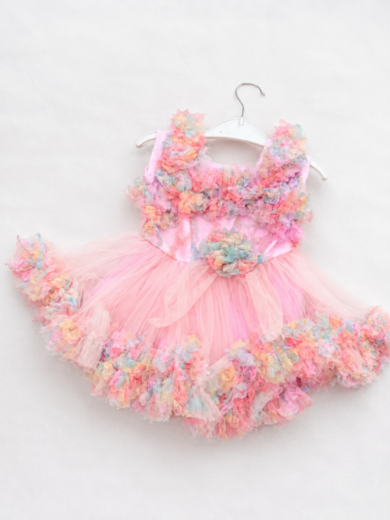 Beautiful Multicoloured Kids Party Dress – Brand New