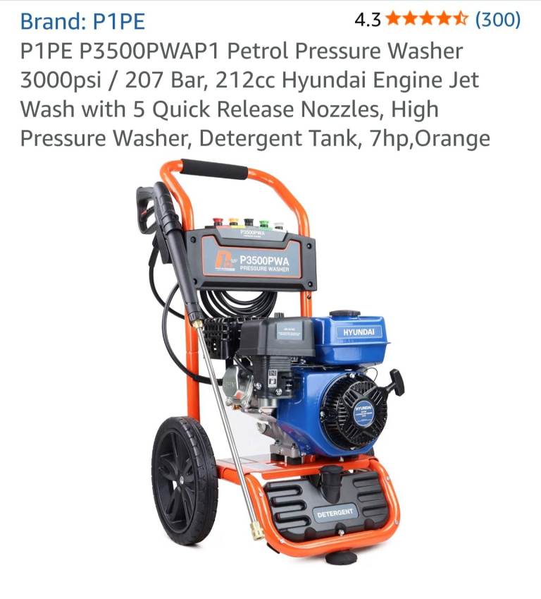 Complete pressure washing bundle for sale, including all cleaning products, accessories, hoses, etc.