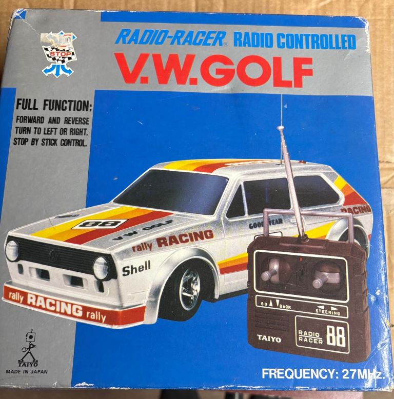 TAIYO 8003-27 RADIO RACER Volkswagen VW Golf Radio Controlled Car 1980