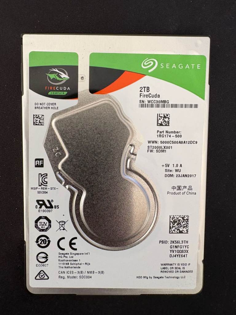 Seagate Firecuda 2TB 2.5" HDD