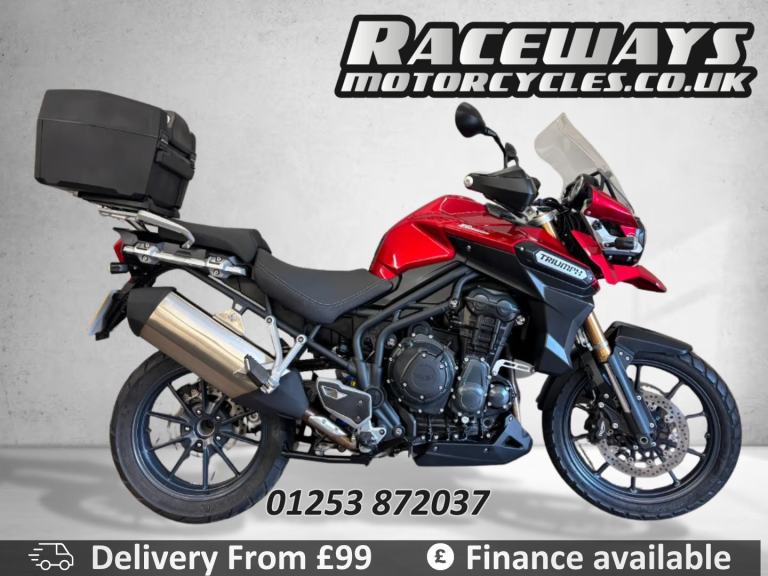 TRIUMPH TIGER EXPLORER 1215CC 2015 RED 6,082 MILES USED MOTORCYCLE