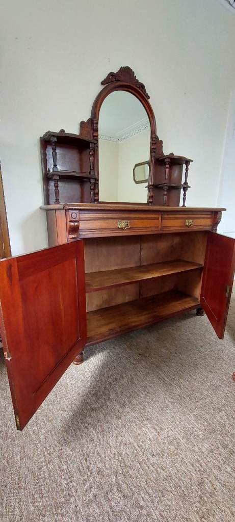 Antique Dresser with Mirror 