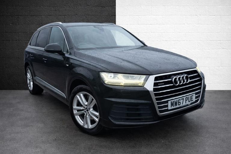 2017 67 AUDI Q7 3.0 S LINE QUATTRO 7 SEATER AUTOMATIC BLACK EURO 6