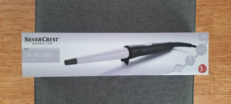 image for Silvercrest Curling Wand, Hair Styling Hairdryer, Hair Curlers, Curling Iron, Brand New Unopened