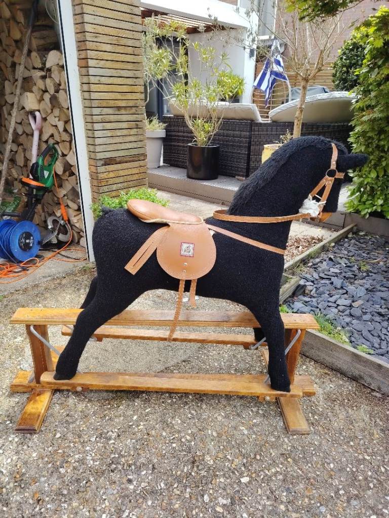 Large Tradional Black Rocking Horse