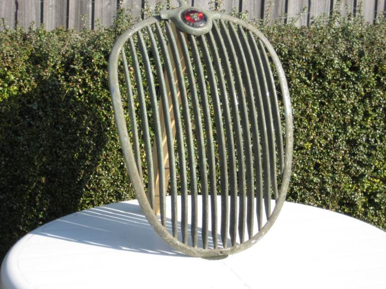 Jaguar Mk1 original front radiator grille with 2.4 badge, classic car part