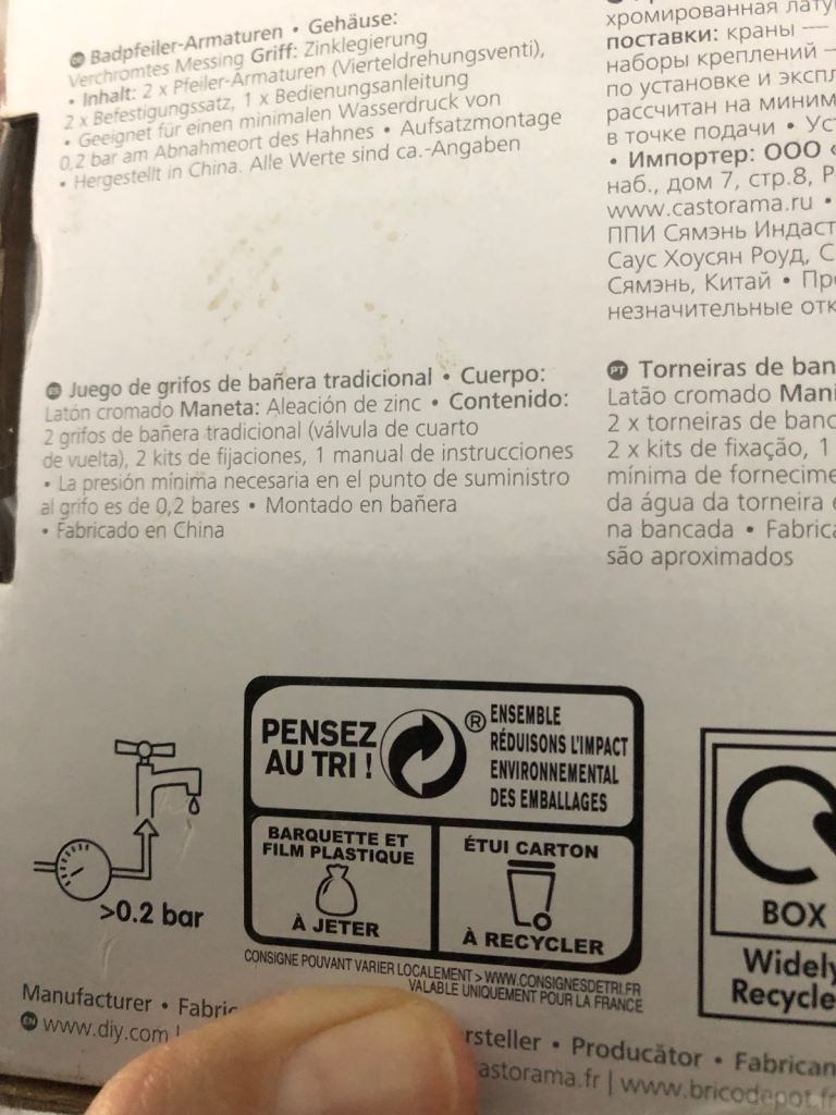 3 different taps - basic - Edwardian - waterfall sink or bath taps