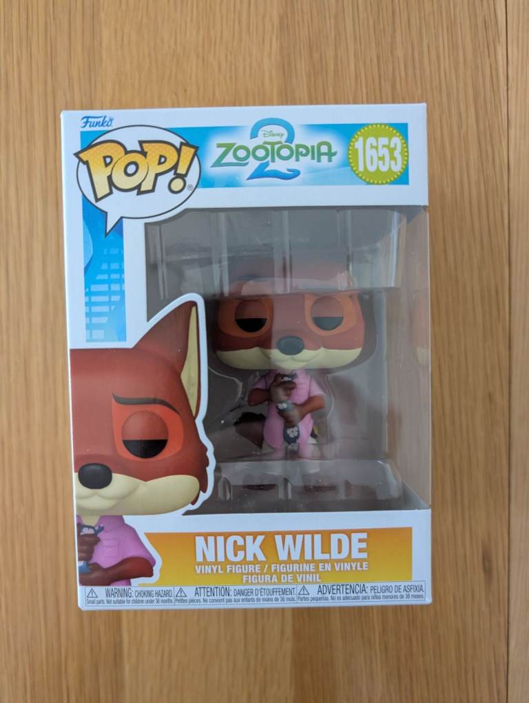  NICK WILDE ZOOTOPIA 2 Funko Pop! Vinyl FIGURE BRAND NEW BOXED RRP £13