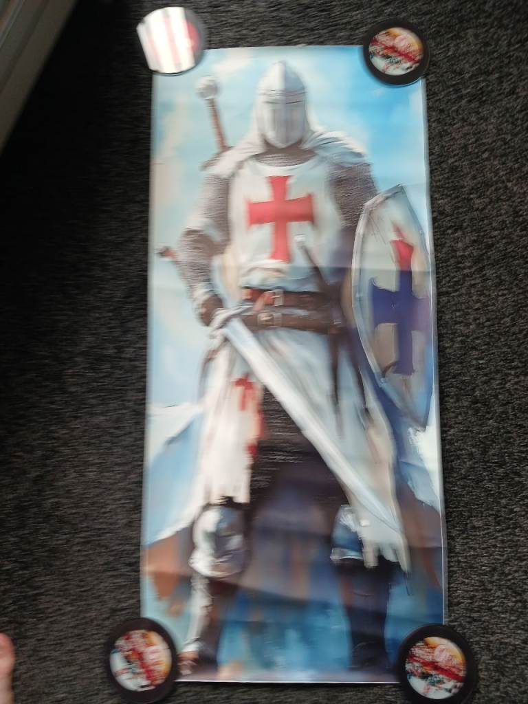 Templar Knight Poster – Good Condition