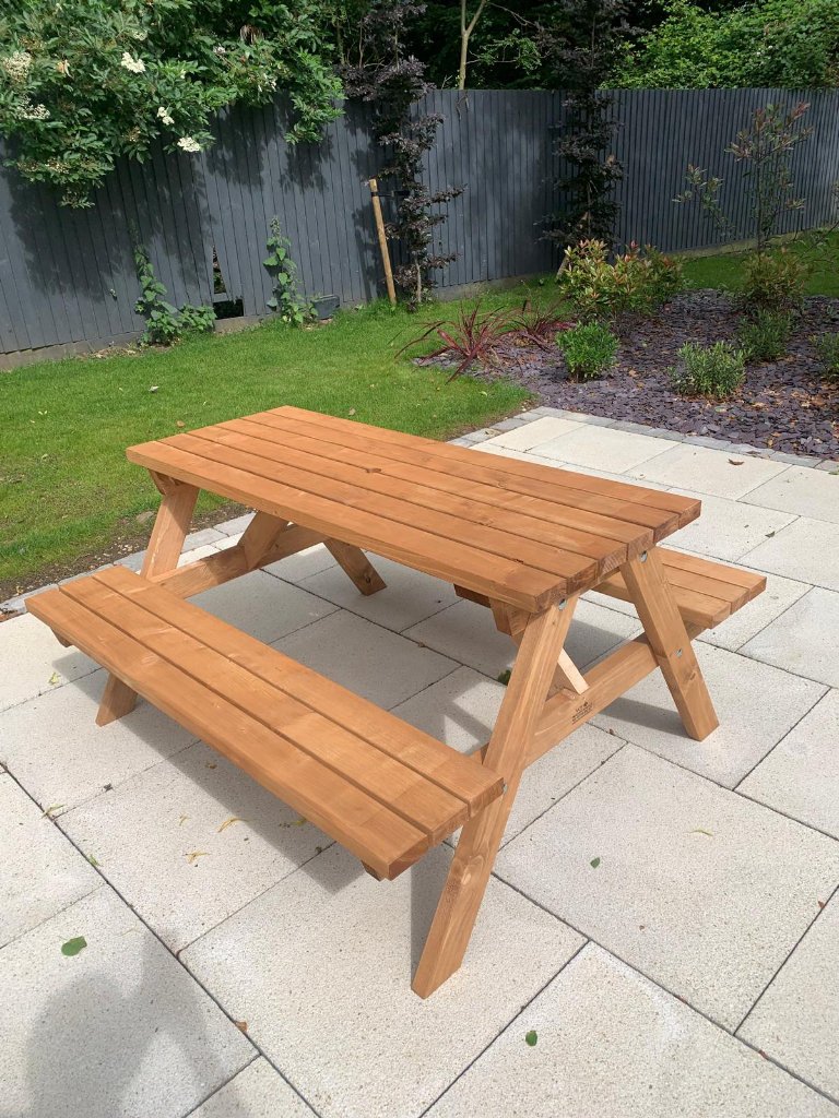 Six seater Picnic Bench, 5ft, ONLY 20 LEFT, LAST YEARS STOCK
