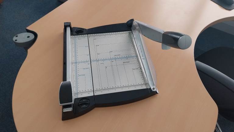 ARTS AND CRAFTS: PAPER CUTTER -  GUILLOTINE AND SLIDE-CUTTER