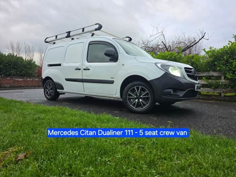 Mercedes-Benz Citan 111 Dualiner XLWB 5 seat crew van SWAP PX like Caddy Combo Transit Kangoo 