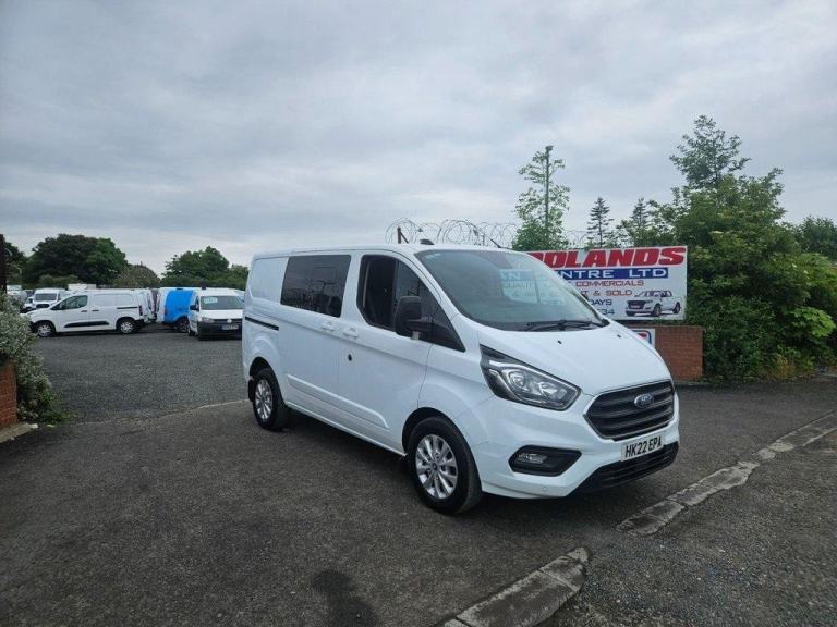 2022 ON 22 PLATE FORD TRANSIT CUSTOM 300 LIMITED CREW VAN TDCI 130 ULEZ FREE 