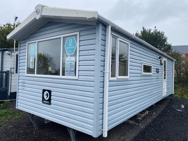 Modern 10ft DG+CH 2 Bed Static Caravan - Offsite Sale for Own Land, Self Build