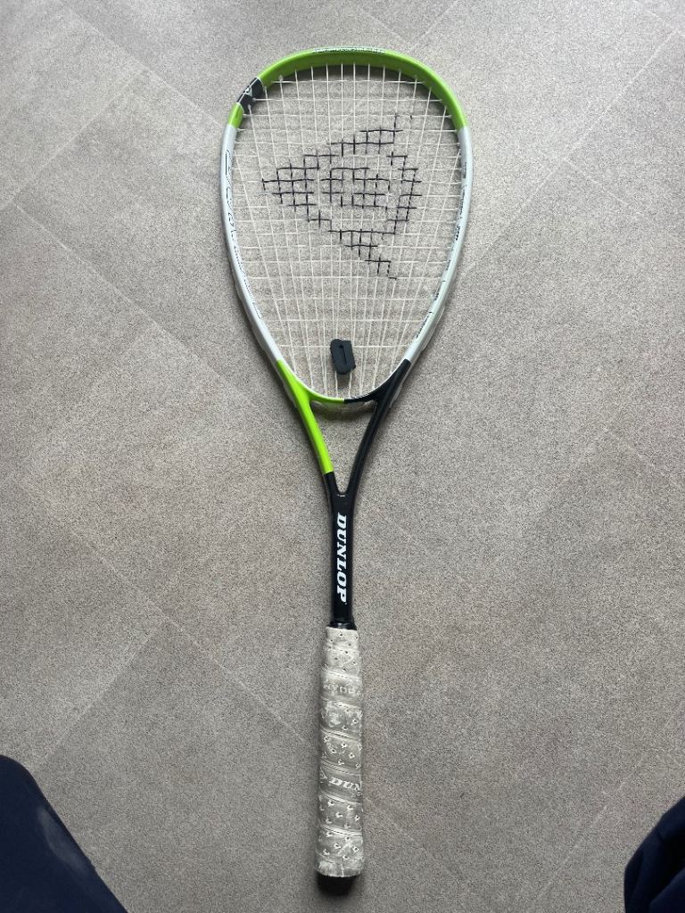 Dunlop Squash Racket and Balls – Good Condition
