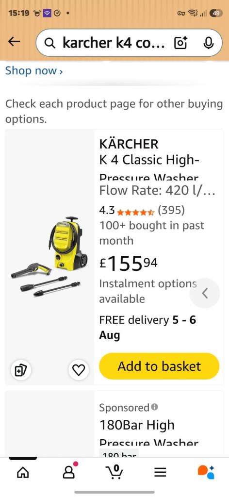 Karcher K4 Compact Pressure Washer