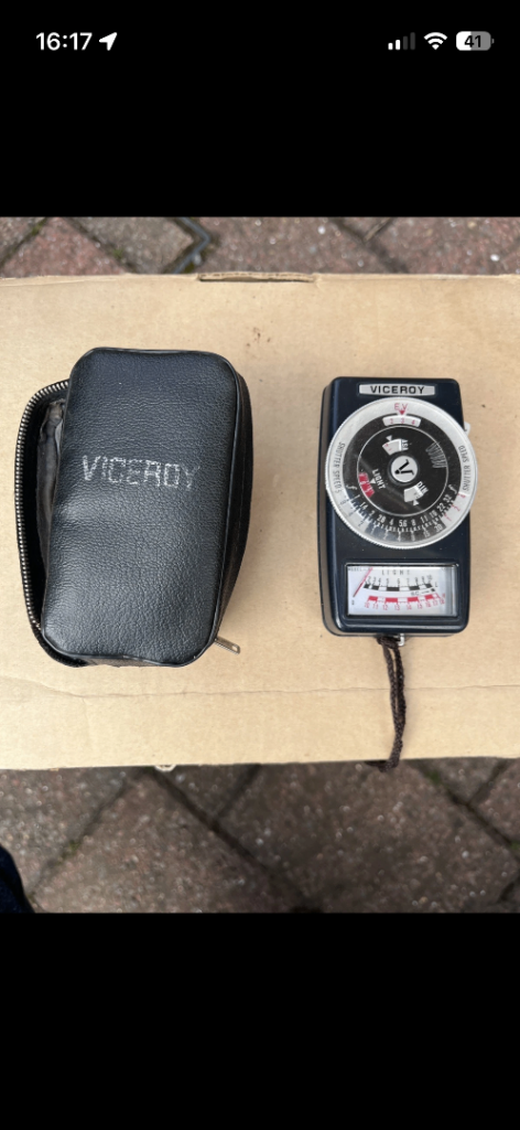 VINTAGE VICEROY MODEL-80 LIGHT METER | EXPOSURE METER with case and instructions