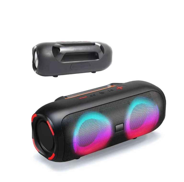 BOOMBOX PARTY SPEAKER PORTABLE IPX6 BT HIFI MUSIC  WIRELESS RGB LIGHT SUBWOOFER AUX