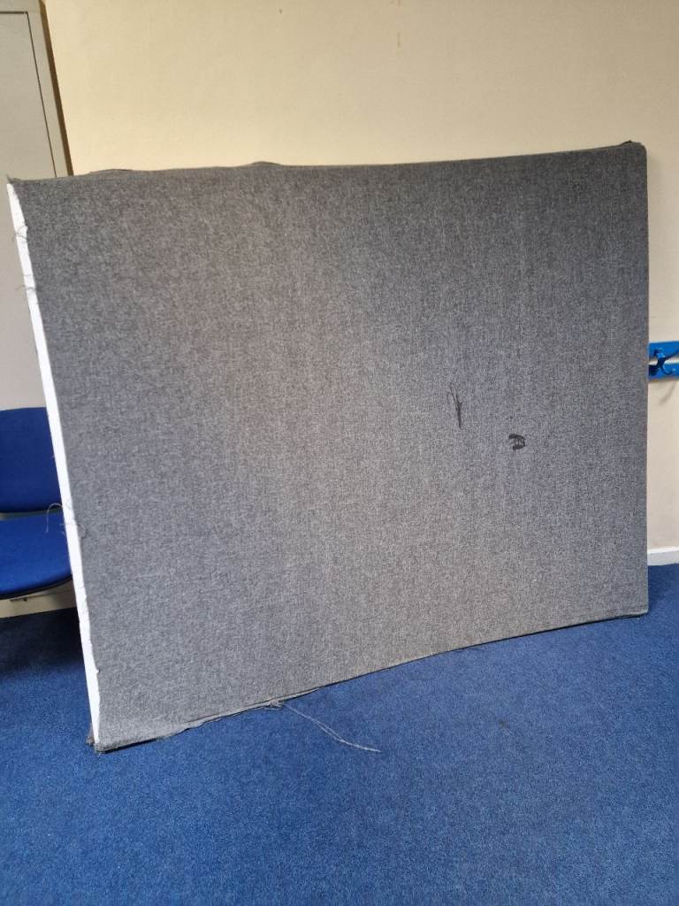 Fabric and foam on corrugated plastic