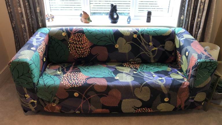 IKEA Klippan Sofa - Unique Abstract Multi-colour cover