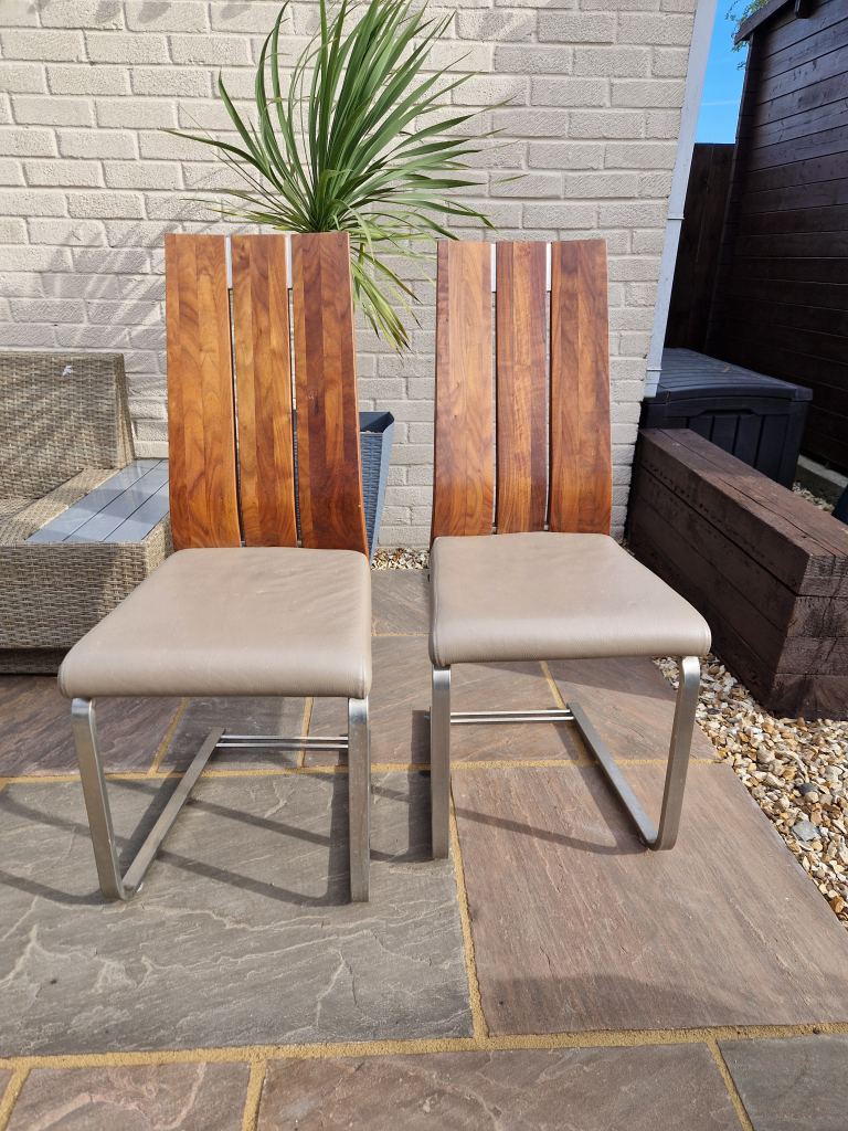 Two Barker and Stonehouse dinning chairs