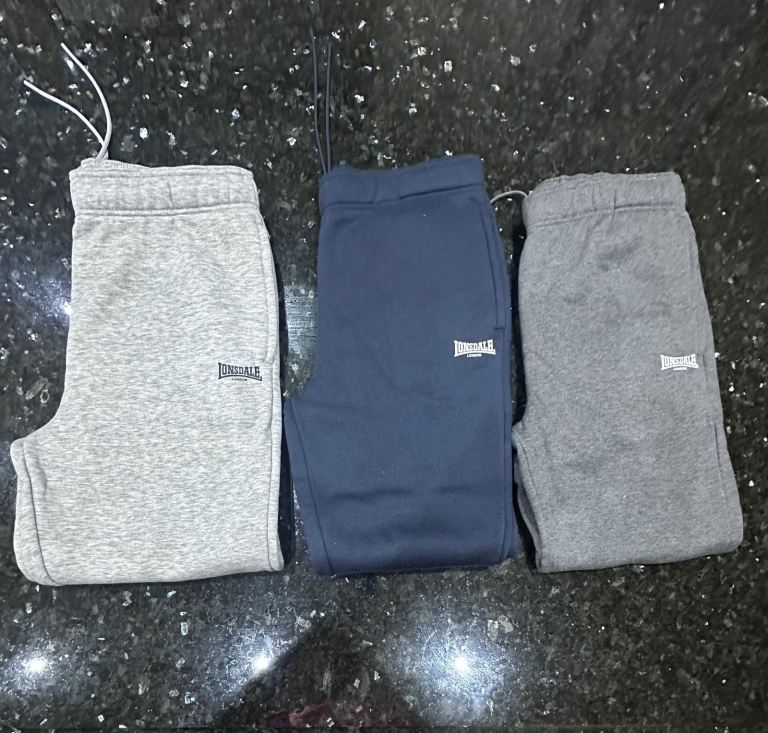 Lonsdale joggers three pairs 