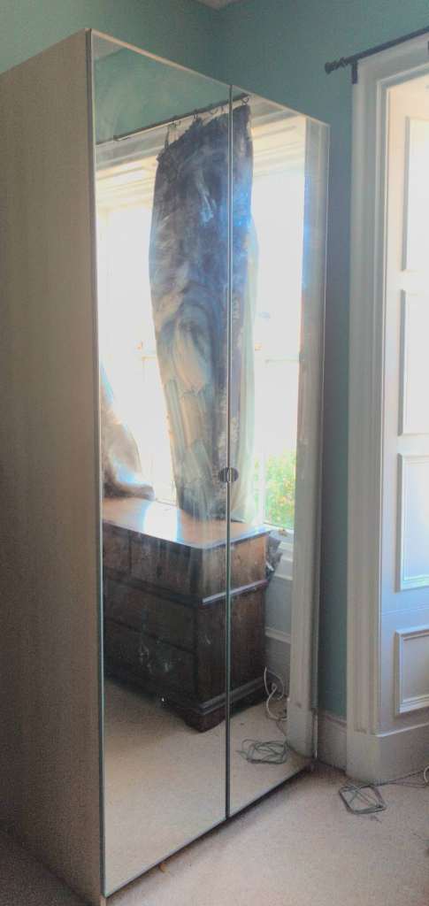 2 large mirrored IKEA wardrobes