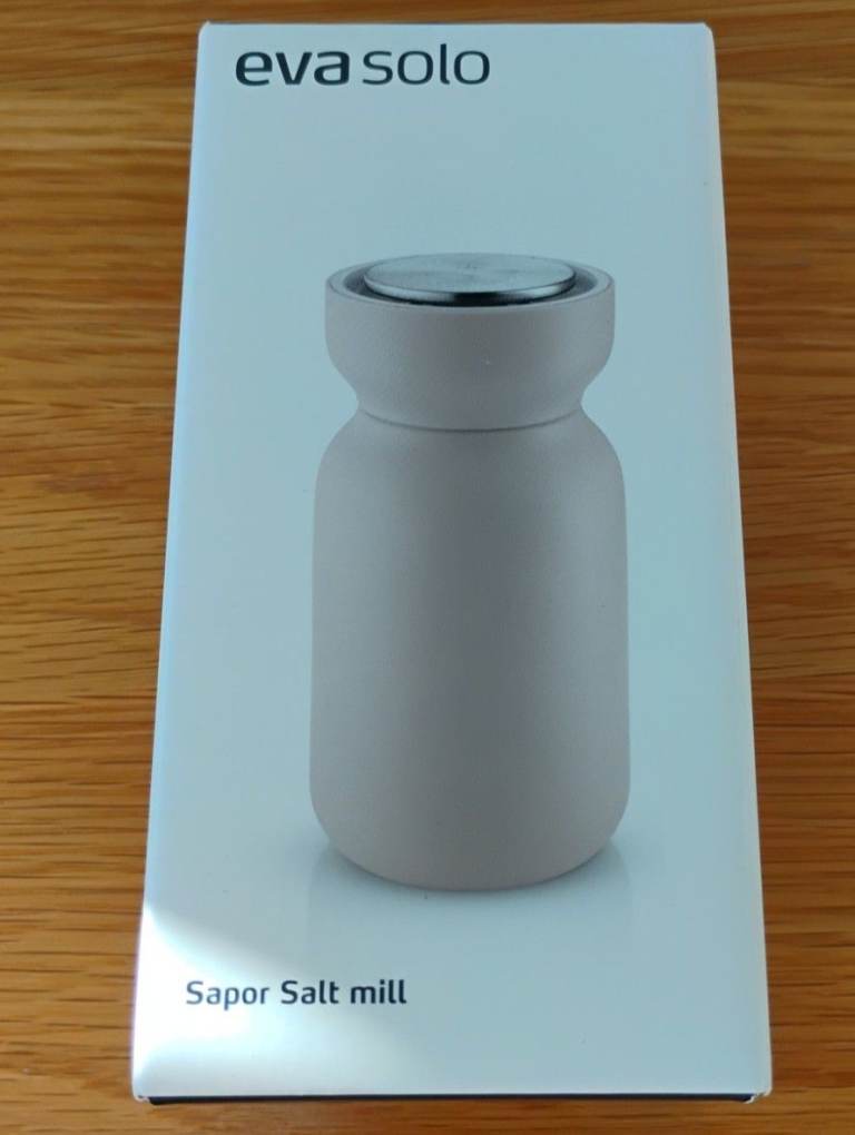 Eva Solo Sapor Salt Mill in Sand Colour (New, Unused and Boxed)