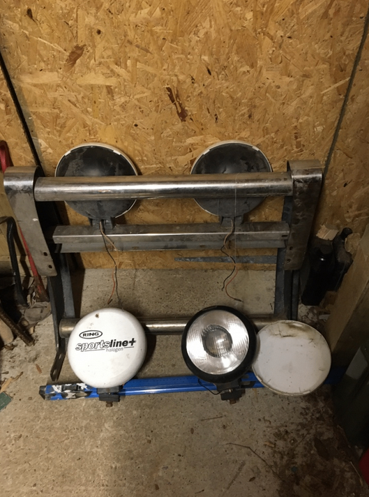 Bull bar with lights