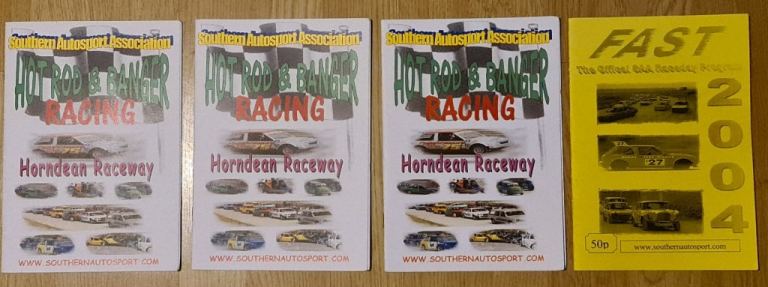 HORNDEAN BANGER RACING PROGRAMMES 