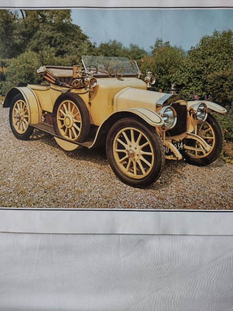 Unused Vintage 1984 Calendar entitled Early Days,. Featuring Veteran Cars in scenic surroundings 