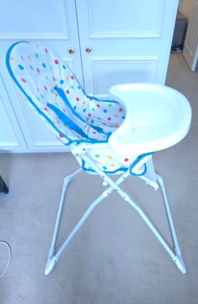 Folding Patterned Baby Highchair