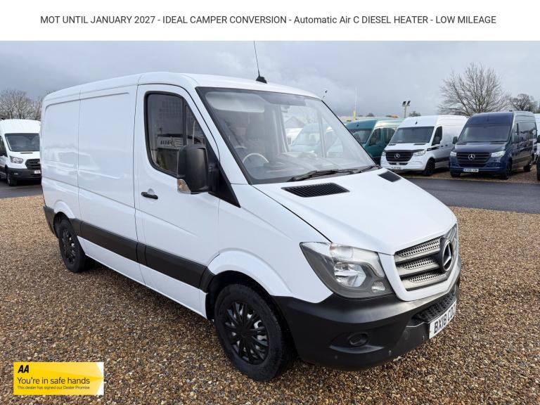 2018 Mercedes-Benz Sprinter 2.1 316 CDi Panel Van 5dr Diesel 7G-Tronic RWD L1 (204 g/km, 163 bhp)...