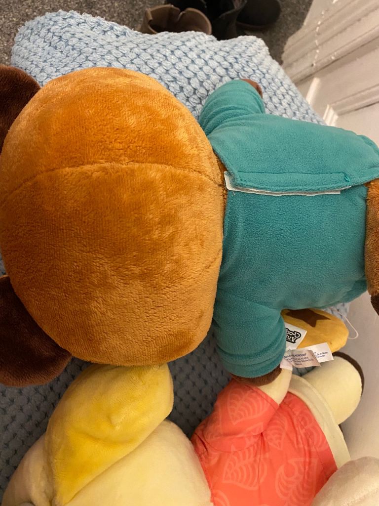 Build-A-Bear Animal Crossing Bundle ACNH Isabelle & Tom Nook Plush Toy