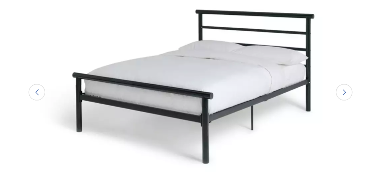 New Argos Avalon Double Bed Frame, black