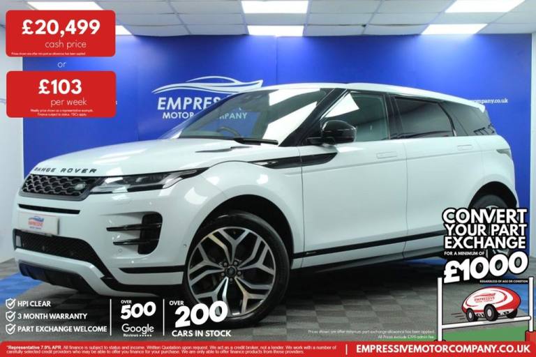 2019 19 LAND ROVER RANGE ROVER EVOQUE 2.0 D180 R-DYNAMIC HSE SUV 5DR DIESEL AUTO